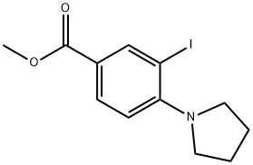 Methyl 3-iodo-4-(pyrrolidin-1-yl)benzoate 구조식 이미지