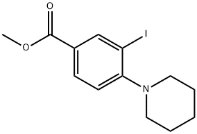 Methyl 3-iodo-4-(piperidin-1-yl)benzoate Structure