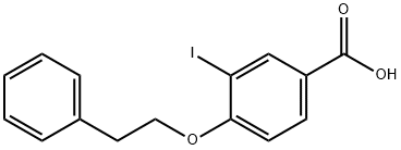 3-Iodo-4-phenethoxybenzoic acid Structure
