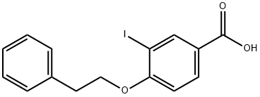 3-Iodo-4-phenethoxybenzoic acid 구조식 이미지