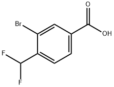 3-BroMo-4-(difluoroMethyl)benzoic acid 구조식 이미지