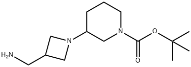 tert-Butyl 3-(3-(aMinoMethyl)azetidin-1-yl)piperidine-1-carboxylate Structure