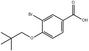 3-BroMo-4-(neopentyloxy)benzoic acid Structure