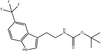 tert-Butyl (2-(5-(trifluoroMethyl)-1H-indol-3-yl)ethyl)carbaMate Structure