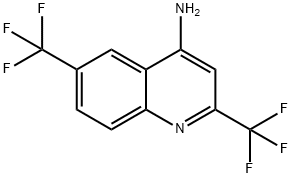 (2,6-Bis(trifluoromethyl)quinolin-4-yl)methanamine 구조식 이미지