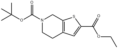 6-tert-Butyl 2-ethyl 4,5-dihydrothieno[2,3-c]pyridine-2,6(7H)-dicarboxylate Structure
