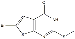 6-BroMo-2-(Methylthio)thieno[2,3-d]pyriMidin-4(3H)-one 구조식 이미지