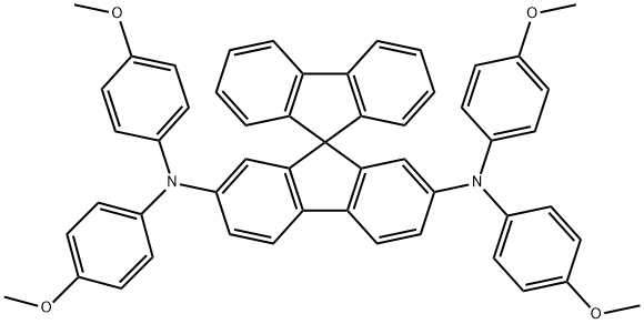 Meo-Spiro-TPD, 2,7-Bis[N,N-bis(4-Methoxy-phenyl)aMino]9,9-sp 구조식 이미지