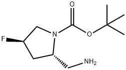 tert-butyl (2S,4R)-2-(aMinoMethyl)-4-fluoro-1-pyrrolidinecarboxylate Structure