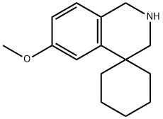 6'-Methoxy-2',3'-dihydro-1'H-spiro[cyclohexane-1,4'-isoquinoline] 구조식 이미지