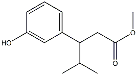 Methyl 3-(3-Hydroxyphenyl)-4-Methylpentanoate Structure