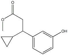 메틸3-사이클로프로필-3-(3-하이드록시페닐)프로파노에이트 구조식 이미지