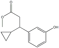 Methyl 3-cyclopropyl-3-(3-hydroxyphenyl)propanoate Structure