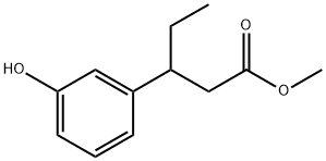 Methyl 3-(3-Hydroxyphenyl)pentanoate 구조식 이미지