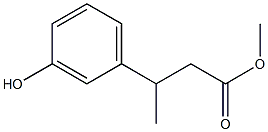 Methyl 3-(3-Hydroxyphenyl)butanoate 구조식 이미지