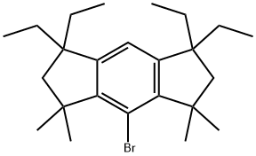 4-BroMo-1,1,7,7-테트라에틸-1,2,3,5,6,7-헥사하이드로-3,3,5,5-테트라메틸-s-인다센 구조식 이미지