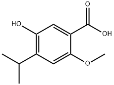 5-Hydroxy-4-isopropyl-2-Methoxybenzoic acid Structure