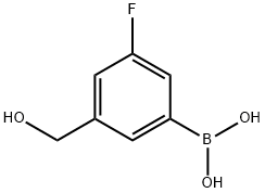 3-Fluoro-5-(hydroxyMethyl)phenylboronic Acid 구조식 이미지