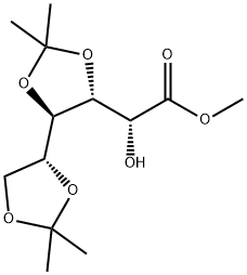 (R)-Methyl 2-hydroxy-2-((4R,4'R,5R)-2,2,2',2'-tetraMethyl-4,4'-bi(1,3-dioxolan)-5-yl) acetate 구조식 이미지