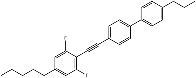 4-[2-(2,6-Difluoro-4-pentylphenyl)ethynyl]-4'-propyl-1,1'-biphenyl Structure