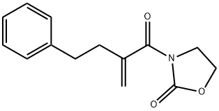 3-(2-Methylene-4-phenylbutanoyl)oxazol-2(3H)-one Structure