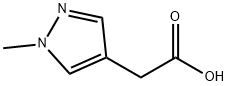 (1-메틸-1H-피라졸-4-일)-아세트산 구조식 이미지