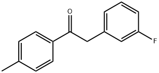 2-(3-플루오로페닐)-1-(p-톨릴)에타논 구조식 이미지