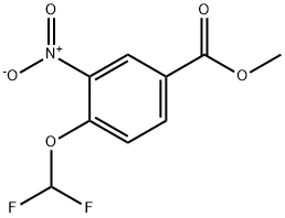 Methyl 4-(difluoroMethoxy)-3-nitrobenzoate Structure