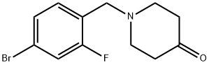 1-(4-broMo-2-fluorobenzyl)piperidin-4-one Structure