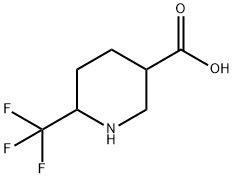 6-(트리플루오로메틸)피페리딘-3-카르복실산 구조식 이미지