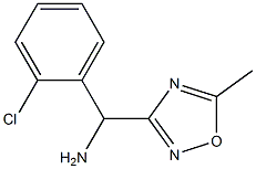 (2-클로로페닐)(5-메틸-1,2,4-옥사디아졸-3-일)메탄아민 구조식 이미지
