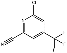 6-클로로-4-(트리플루오로메틸)피콜리노니트릴 구조식 이미지