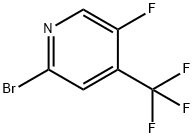 2-브로모-5-플루오로-4-(트리플루오로메틸)피리딘 구조식 이미지