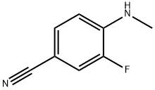 3-fluoro-4-(MethylaMino)benzonitrile Structure