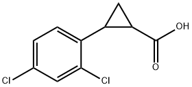 2-(2,4-dichlorophenyl)cyclopropanecarboxylic acid 구조식 이미지