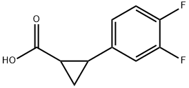 2-(3,4-difluorophenyl)cyclopropanecarboxylic acid Structure