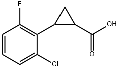 2-(2-chloro-6-fluorophenyl)cyclopropanecarboxylic acid Structure