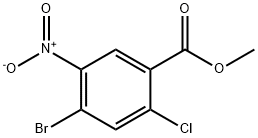 4-BroMo-2-chloro-5-nitro-benzoic acid Methyl ester 구조식 이미지