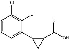 2-(2,3-dichlorophenyl)cyclopropanecarboxylic acid 구조식 이미지