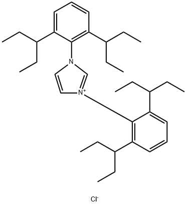 1,3-Bis(2,6-di(pentan-3-yl)phenyl)-1H-iMidazol-3-iuM chloride 구조식 이미지
