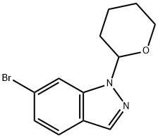 6-broMo-1-(tetrahydro-2H-pyran-2-yl)-1H-indazole 구조식 이미지