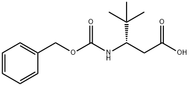 Pentanoic acid, 4,4-diMethyl-3-[[(phenylMethoxy)carbonyl]aMino]-, (3S)- Structure