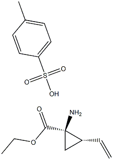 (1R,2S)-1-Amino-2-ethenyl-cyclopropanecarboxylic acid ethyl ester 4-methylbenzenesulfonate Structure