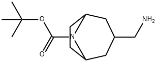 tert-butyl 3-(aMinoMethyl)-8-azabicyclo[3.2.1]octane-8-carboxylate 구조식 이미지