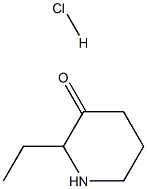 3-Piperidinone, 2-ethyl-, hydrochloride (1:1) Structure