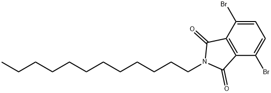 4,7-디브로모-2-도데실이소인돌린-1,3-디온 구조식 이미지