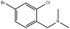 1-(4-broMo-2-클로로페닐)-N,N-디메틸메탄나민 구조식 이미지