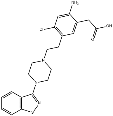 Ziprasidone Amino Acid
(Ziprasidone Impurity C) Structure