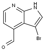 3-BroMo-7-azaindole-4-carbaldehyde Structure