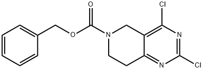 Benzyl 2,4-dichloro-7,8-dihydropyrido[4,3-d]pyriMidine-6(5H)-carboxylate 구조식 이미지
